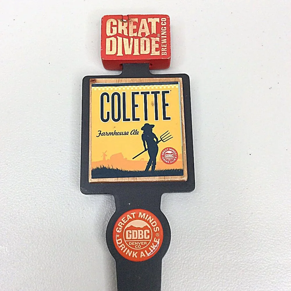Great Divide‎ Brewing Co Tap Handle Pull Colette Farmhouse Ale Beer Denver CO